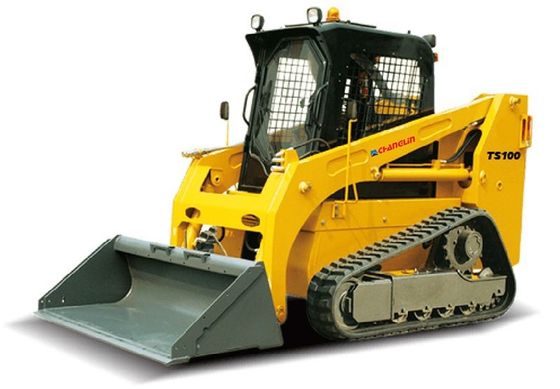 74KW Gleis-Skid-Steer-Lader TS100-Skid-Steer-Bauausrüstung